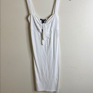 White tight fit dress